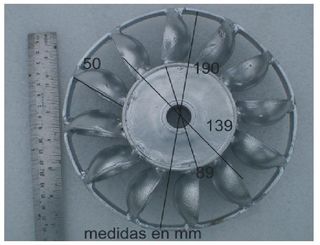 dimensions de la turbine